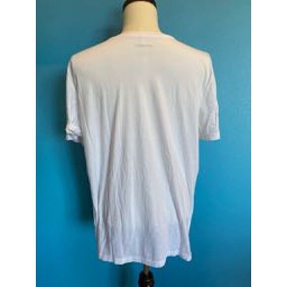 NEW Made in the USA Me Undies Cotton Modal T-Shirt Tee White Rainbow Heart XL - Picture 4 of 6